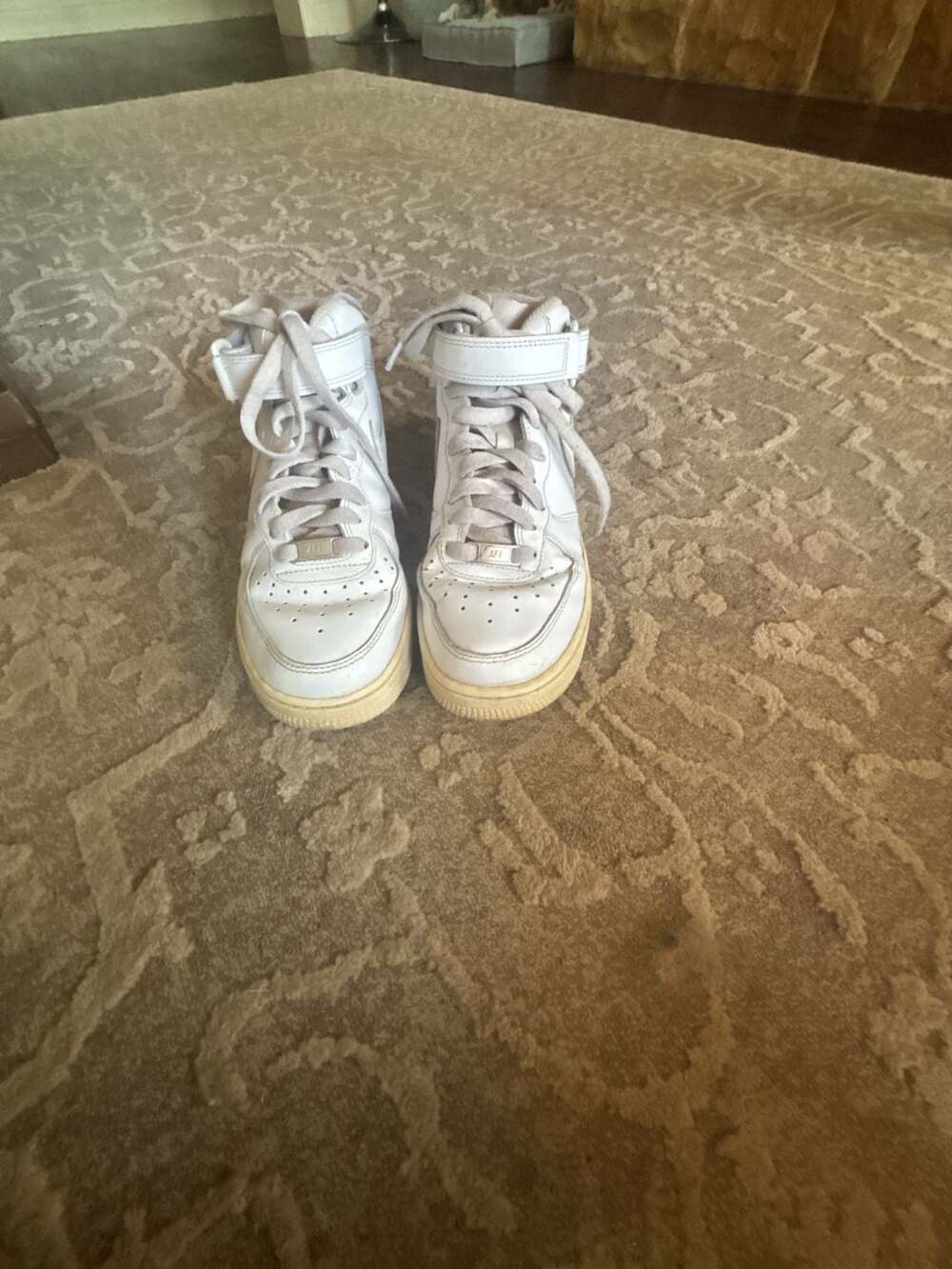 Nike Air Force 1 Mid '07 Triple White Basketball Shoes - Picture 6 of 6